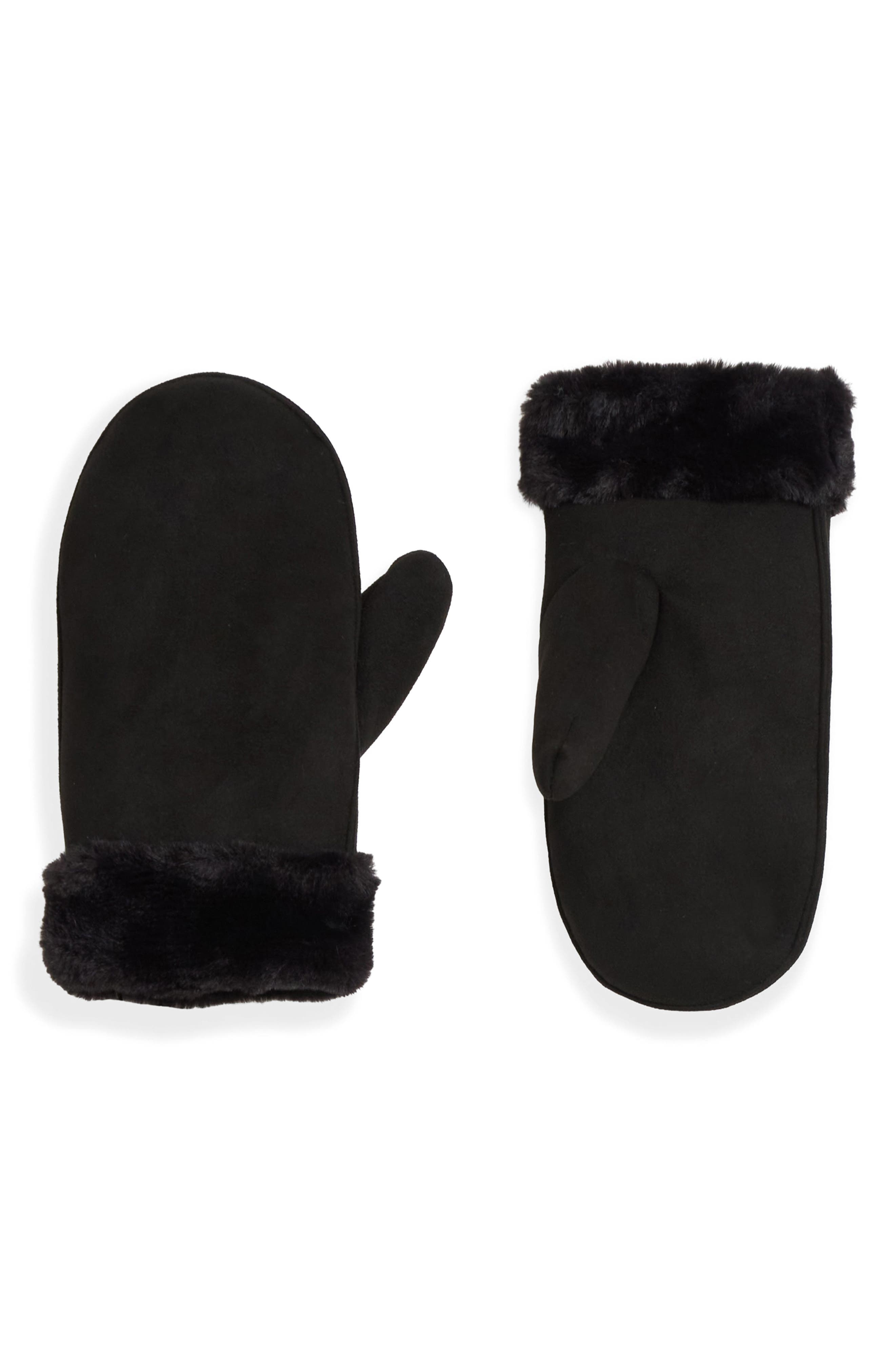 Jani Faux Suede Mittens