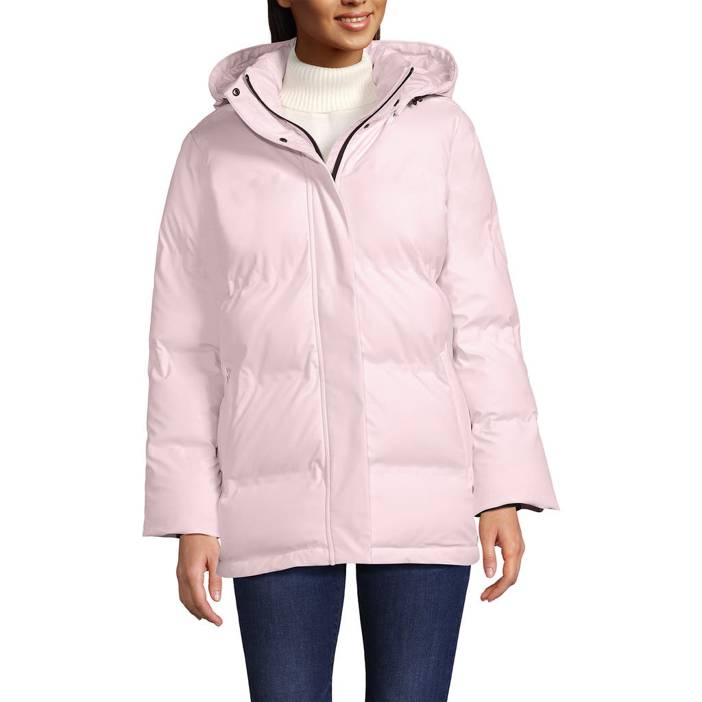LANDS' END LANDS' END SQUALL INSULATED SLICKER PUFFER JACKET