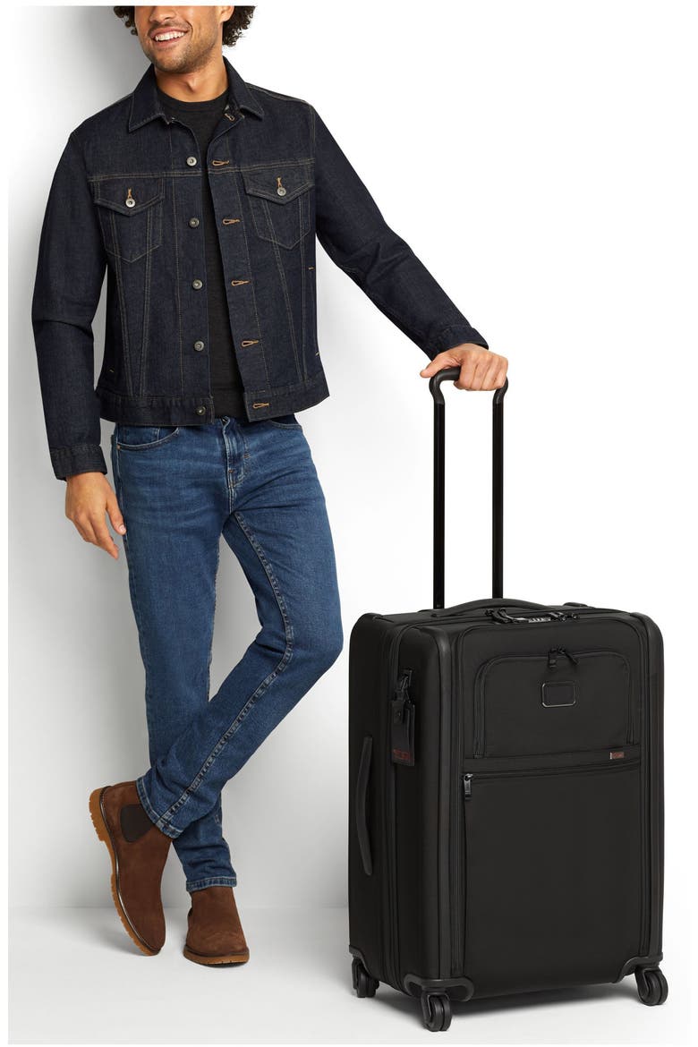Short Trip 26-Inch Expandable 4-Wheel Packing Case, Alternate, color, BLACK/ GOLD