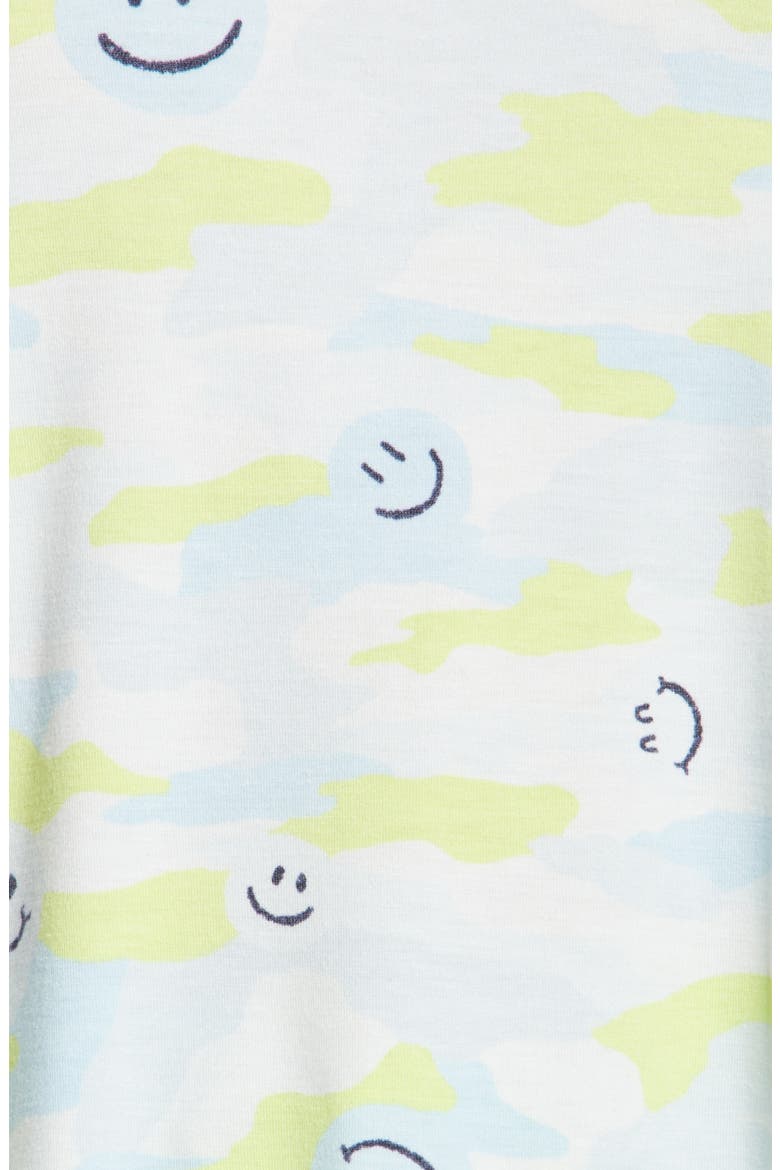 Nori Shorts Pajamas, Alternate, color, BLUE DREAM HAPPY CAMO