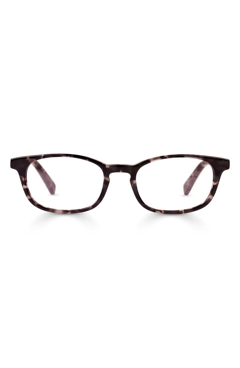eyebobs On Board 47mm Rectangular Reading Glasses, Main, color, Black Tortoise