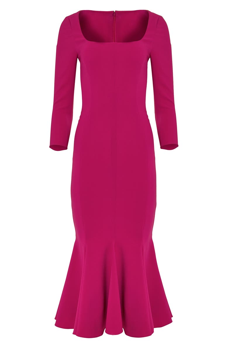 Carolina Herrera Trumpet Hem Dress, Alternate, color, 