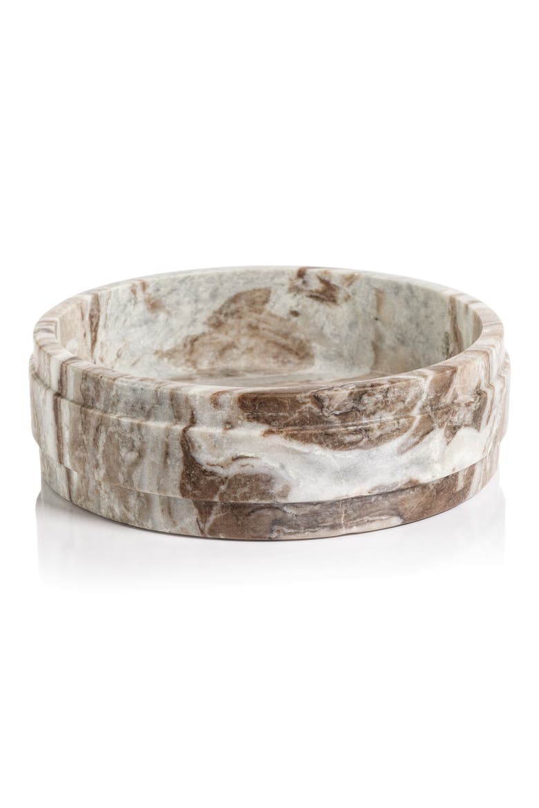 Altamura Decorative Marble Bowl, Main, color, BROWN/ BEIGE
