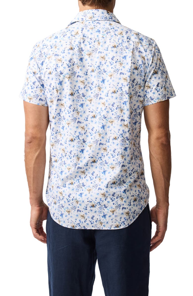 Rodd & Gunn Dunsirk Short Sleeve Button-Up Shirt, Alternate, color, Mist