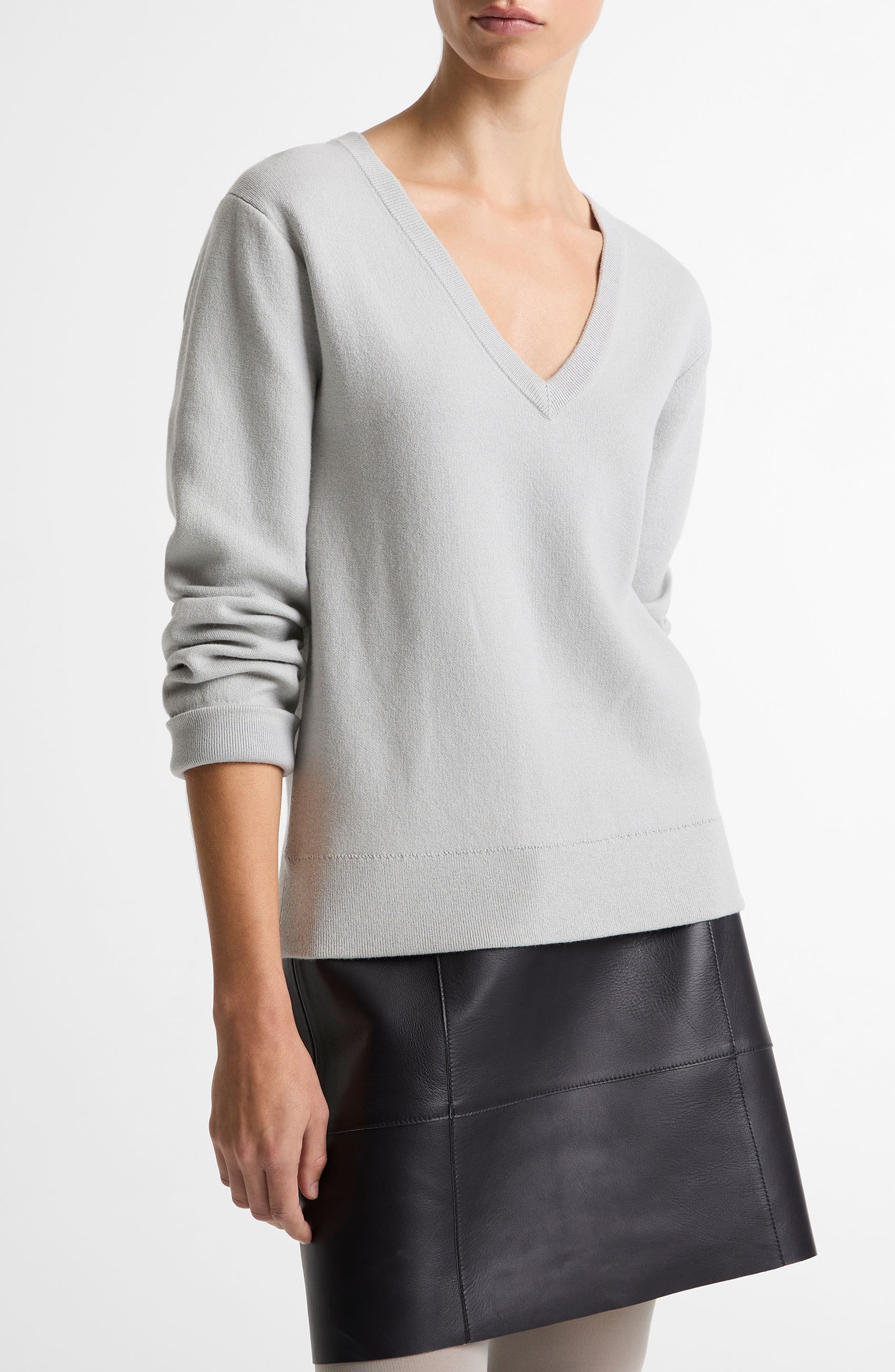 Vince Double Face V-Neck Sweater (Women) | Nordstrom
