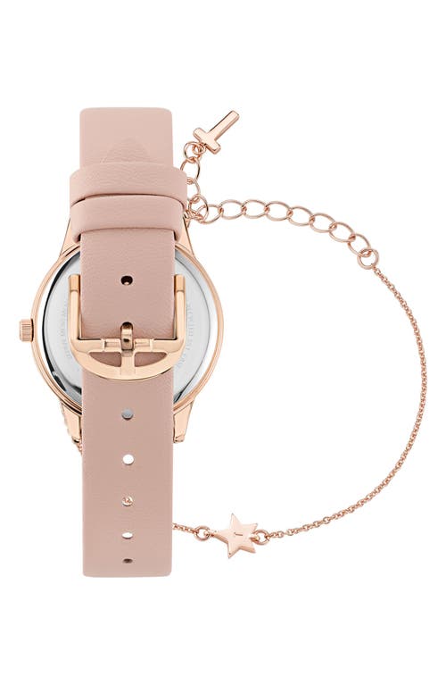 Ted Baker Fitzrovia Leather Strap Watch & Bracelet Set, 34mm In Gold