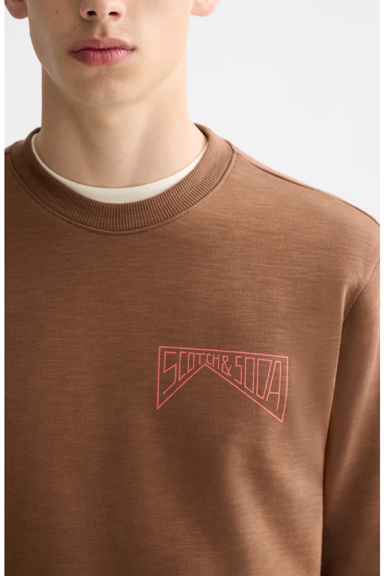 Logo Graphic Crewneck Sweatshirt, Alternate, color, SOFT SILT