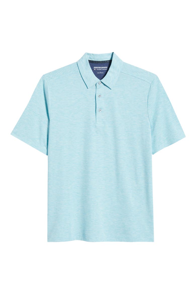 XC® Apex Performance Polo, Alternate, color, AQUA HEATHER