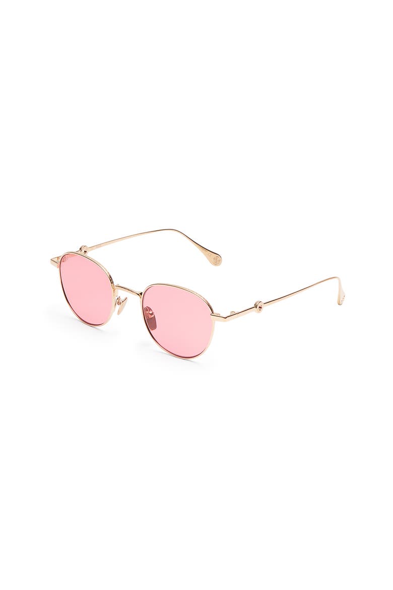Orb Sunglasses, Alternate, color, Yellow Gold - Fuchsia