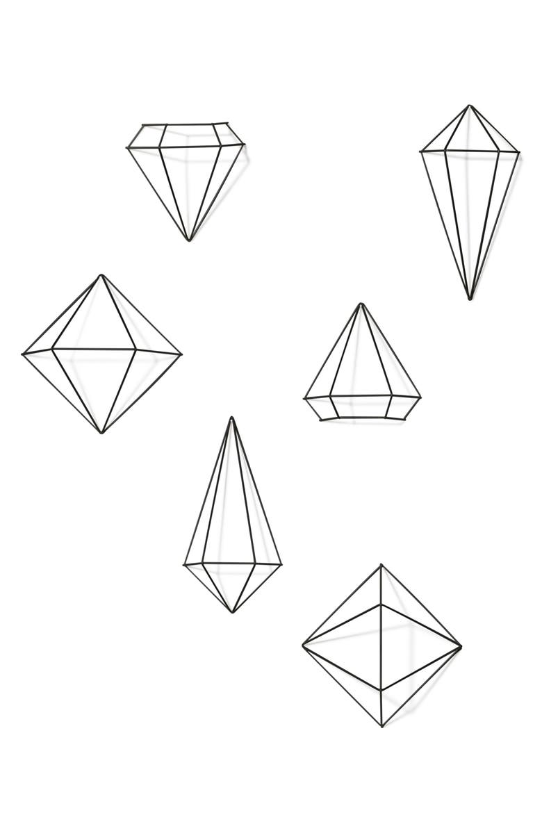 Umbra Prisma Geometric Wall Decor - Set of 6, Main, color,