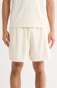 PURPLE BRAND Logo Terry Pull-On Shorts