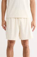 PURPLE BRAND Logo Terry Pull-On Shorts