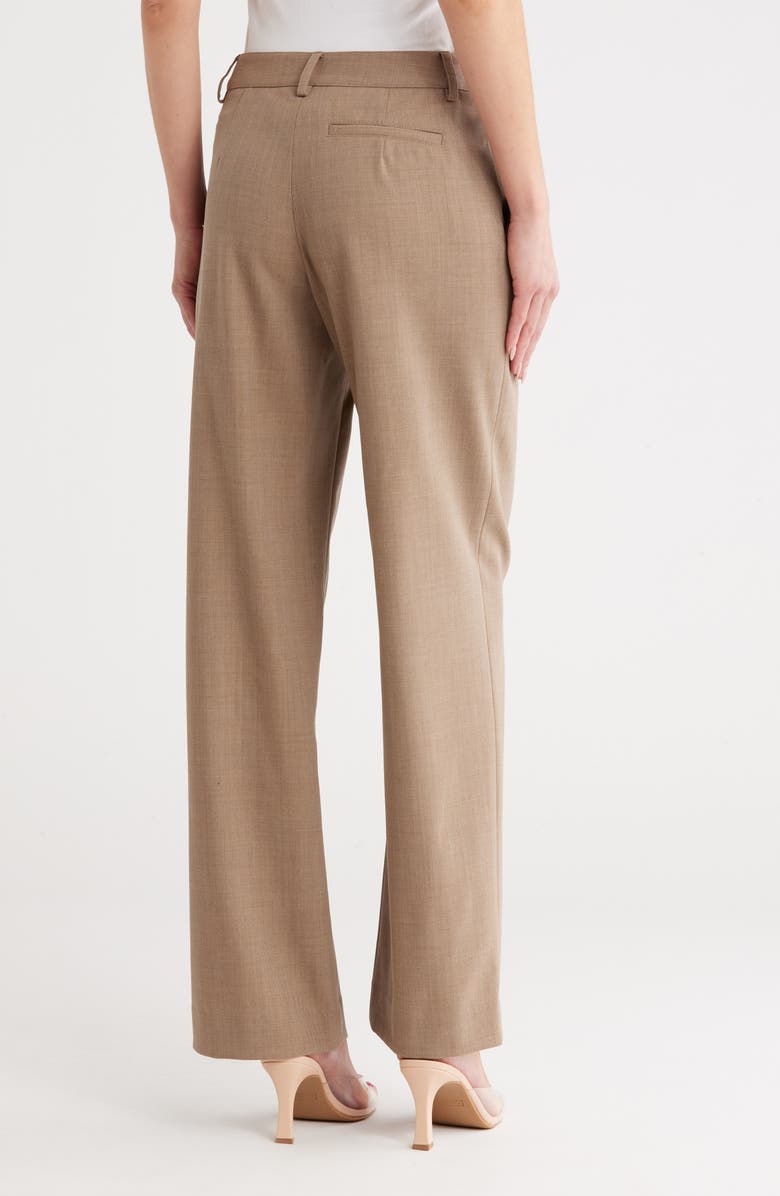 TWP Elizabeth Street Flat Front Wide Leg Trousers, Alternate, color, Sandstone