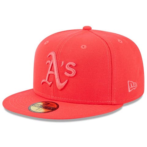 Men's New Era Red Oakland Athletics 2023 Spring Color Basic 59FIFTY Fitted Hat