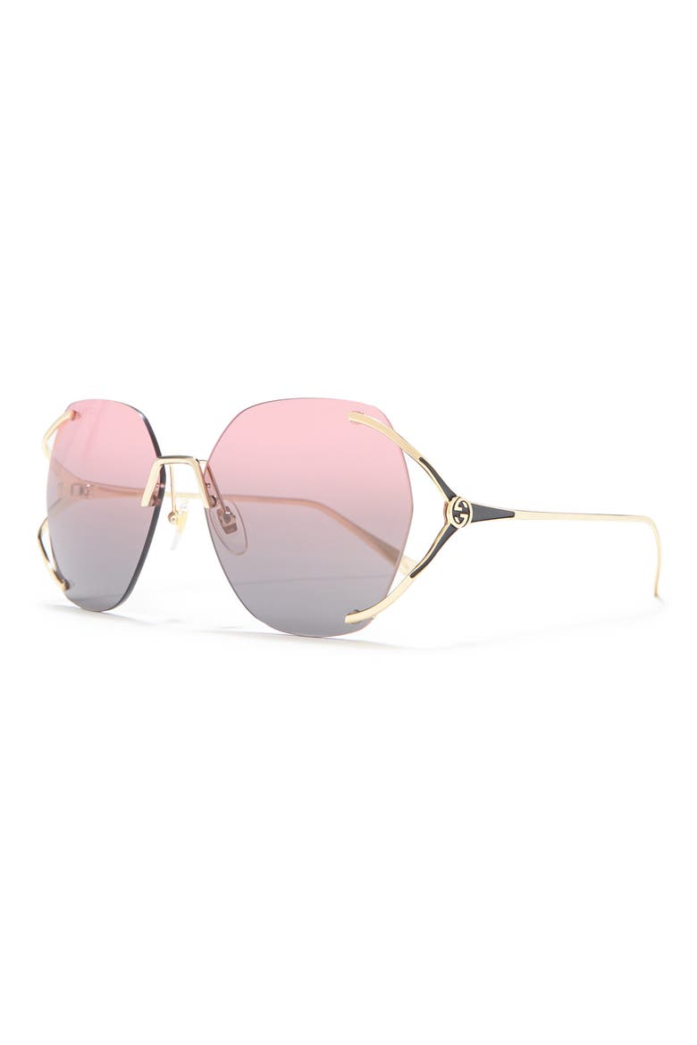 59mm Round Sunglasses, Alternate, color, GOLD