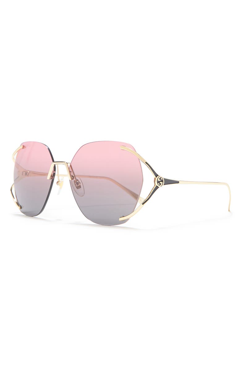 Gucci 59mm Round Sunglasses, Alternate, color,
