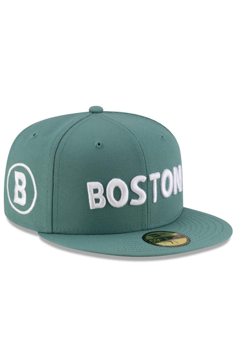 New Era Men's New Era Green Boston Red Sox 2025 City Connect Fan Pack 59FIFTY Fitted Hat, Main, color, Green