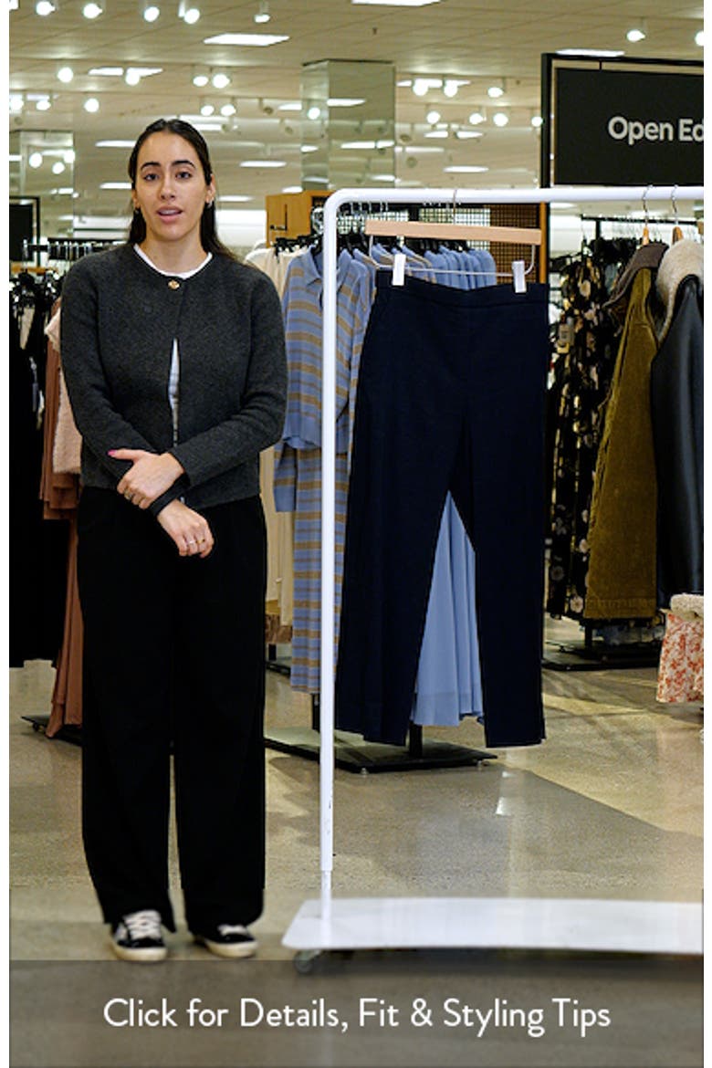 Classic Straight Leg Linen Blend Pants video