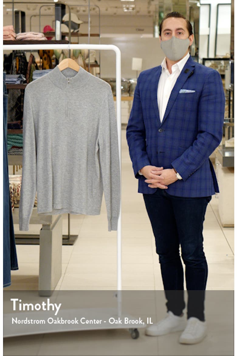 Tech-Smart Quarter Zip Pullover Sweater video