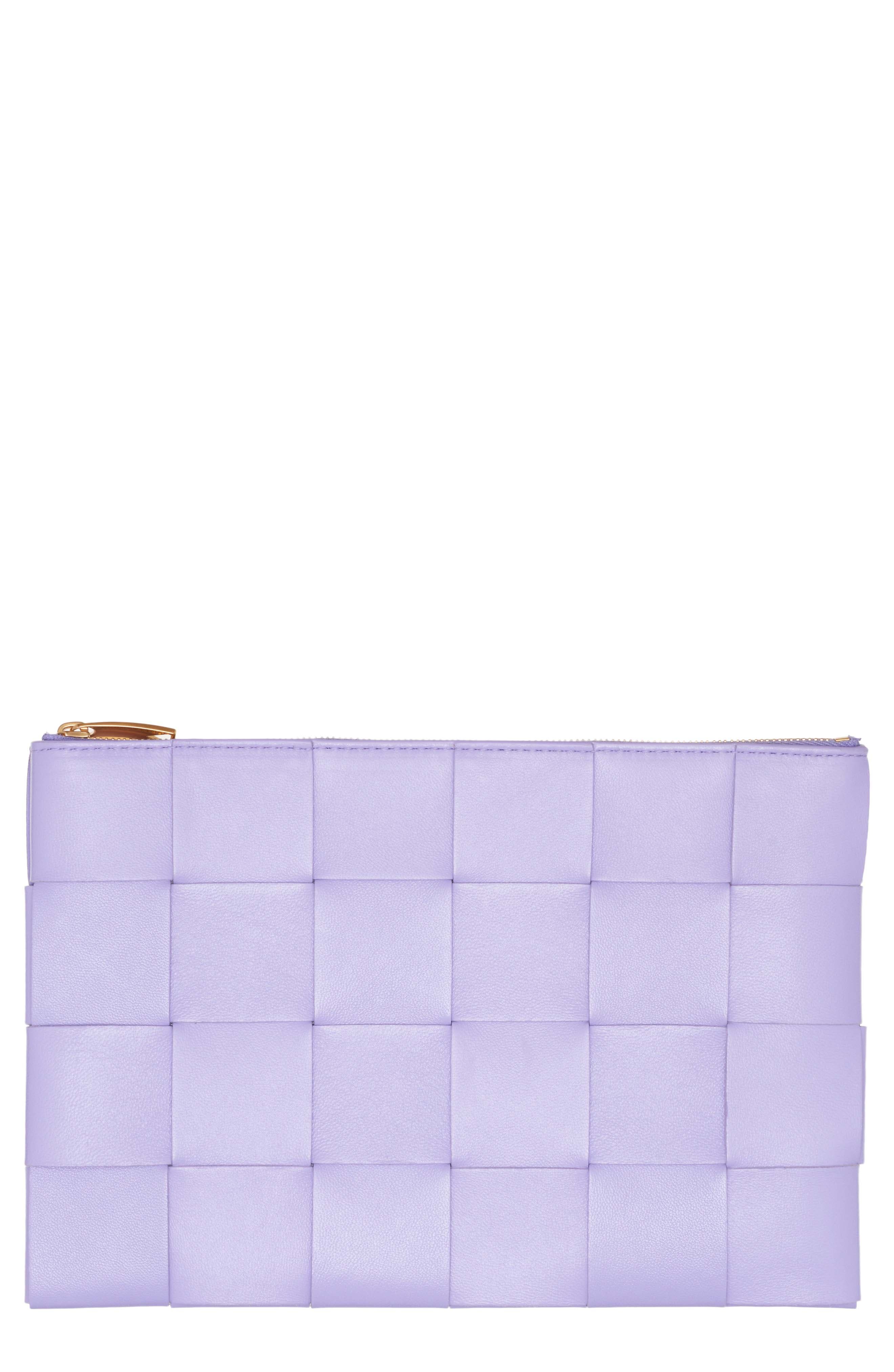 Bottega Veneta Small Intrecciato Leather Pouch, Main, color, 