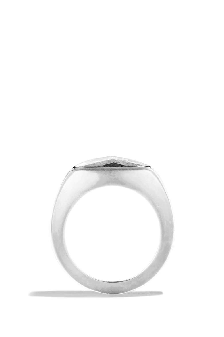 Signet Ring with Meteorite, Alternate, color, METEORITE