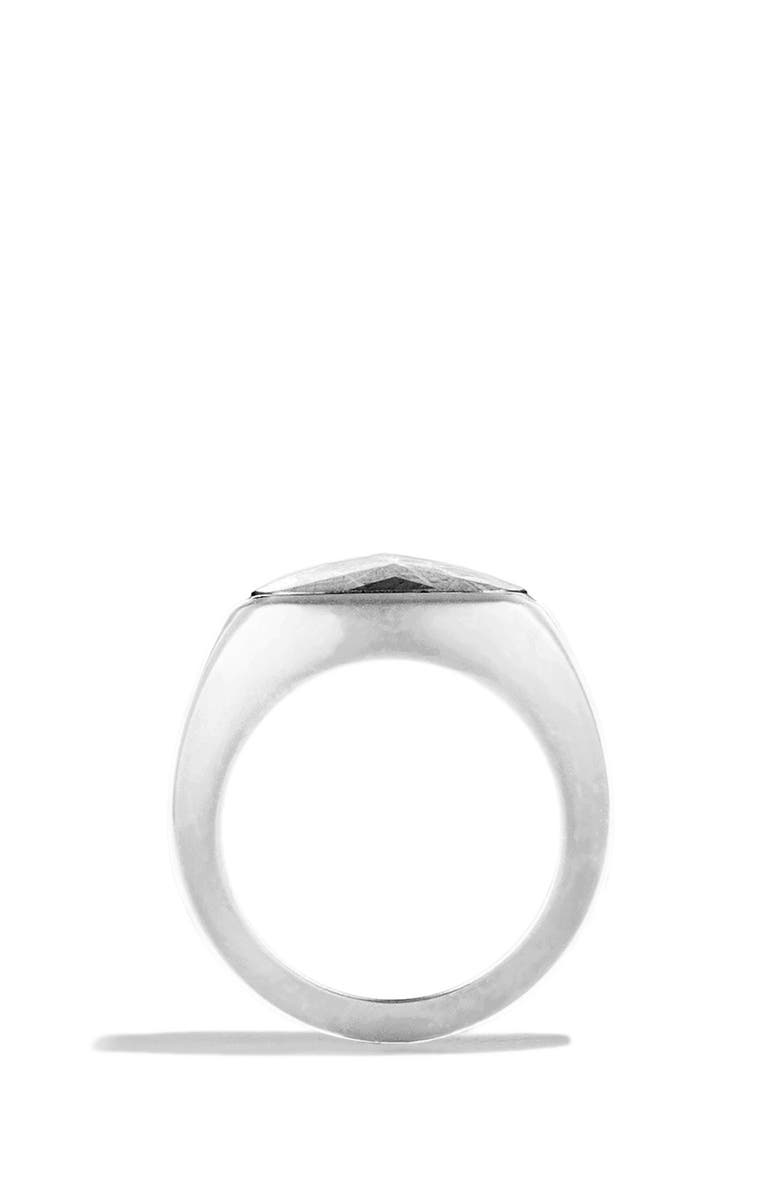 David Yurman Signet Ring with Meteorite, Alternate, color,