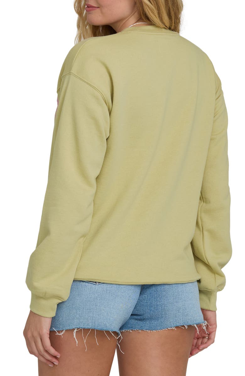 Billabong Giving Shade Fleece Graphic Sweatshirt, Alternate, color, Cactus