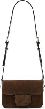 AllSaints Jupiter Suede Crossbody Bag