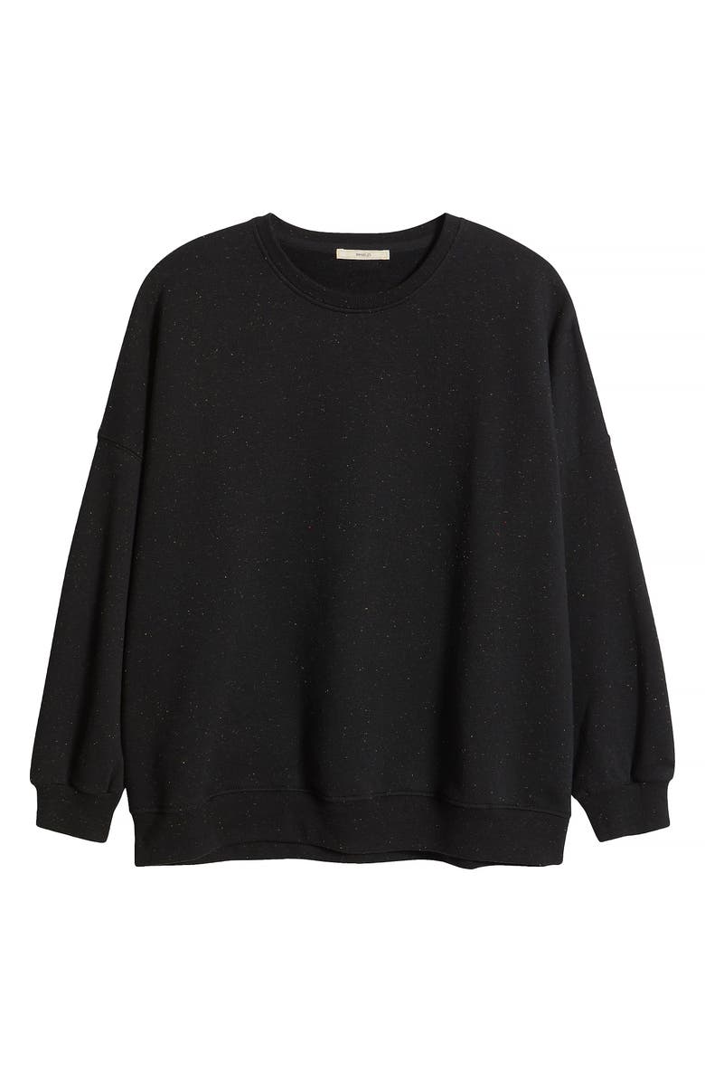 SESSÙN Chebbi Oversize Cotton & Linen Blend Mottled Fleece Sweater, Alternate, color, 