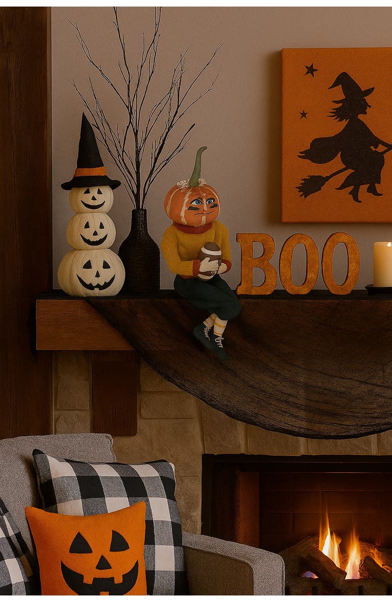 Gallerie II Defense Dan Joe Spencer Gathered Traditions Halloween Art Doll Figure, Alternate, color, Yellow