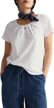 Seasalt Cornwall Appletree Keyhole Organic Cotton T-Shirt