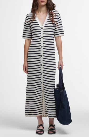 Barbour Isla Breton Stripe Cotton Maxi Dress
