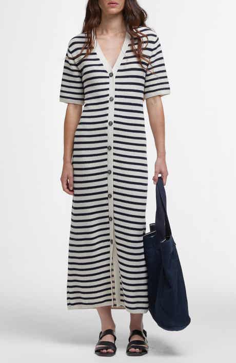 Barbour Isla Breton Stripe Cotton Maxi Dress