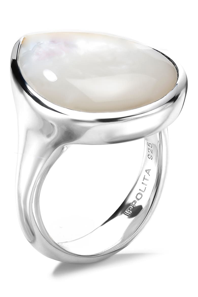 Ondine Mother-of-Pearl Ring, Alternate, color, SILVER