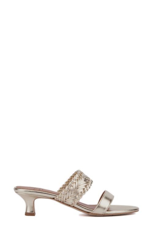 Aquatalia Kerry Water Repellent Slide Sandal In Platino