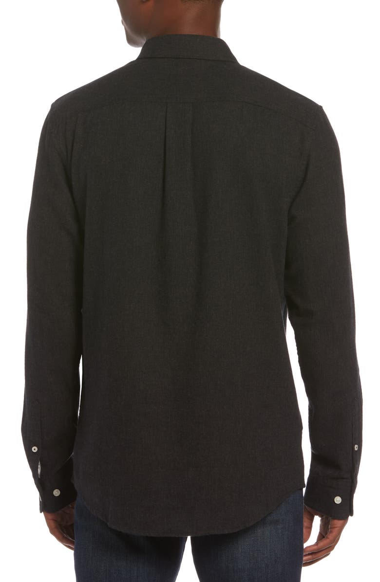 Original Penguin Herringbone Flannel Button-Up Shirt, Alternate, color, 