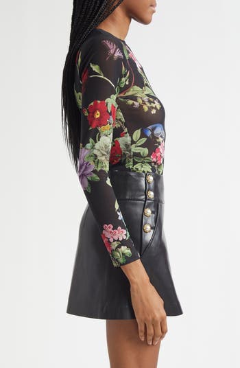 Delaina Sheer Mesh Crop Top