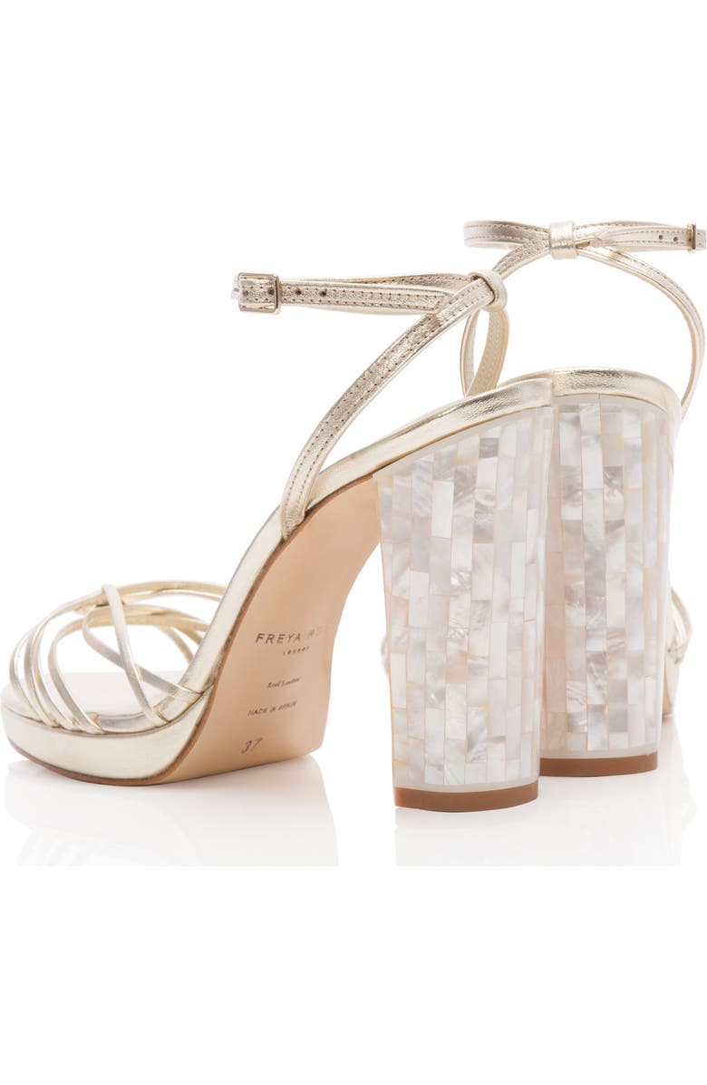 Freya Rose Bianca Strappy Gold Sandal, Alternate, color, Champagne