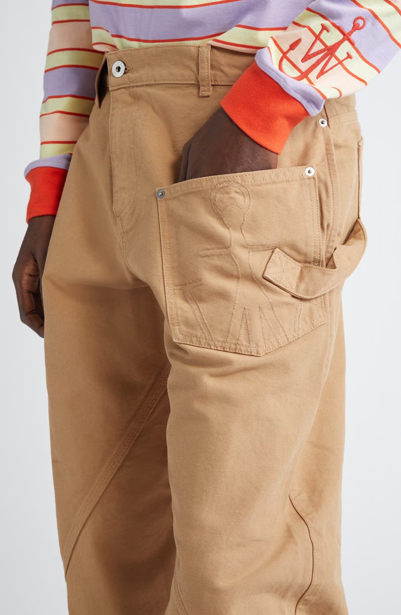 JW Anderson Twisted Workwear Trousers, Alternate, color, 