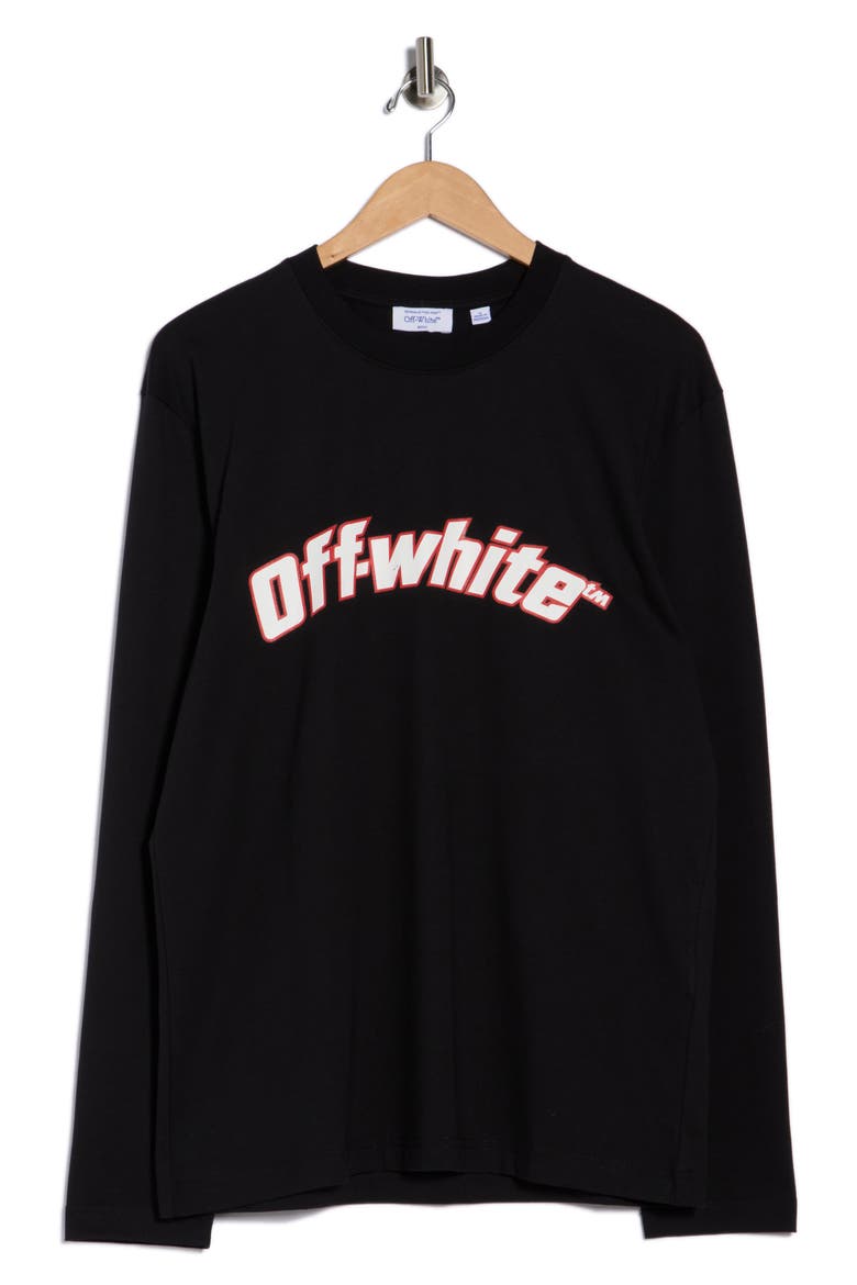 Logo Skate Long Sleeve T-Shirt, Alternate, color, BLACK-WHITE