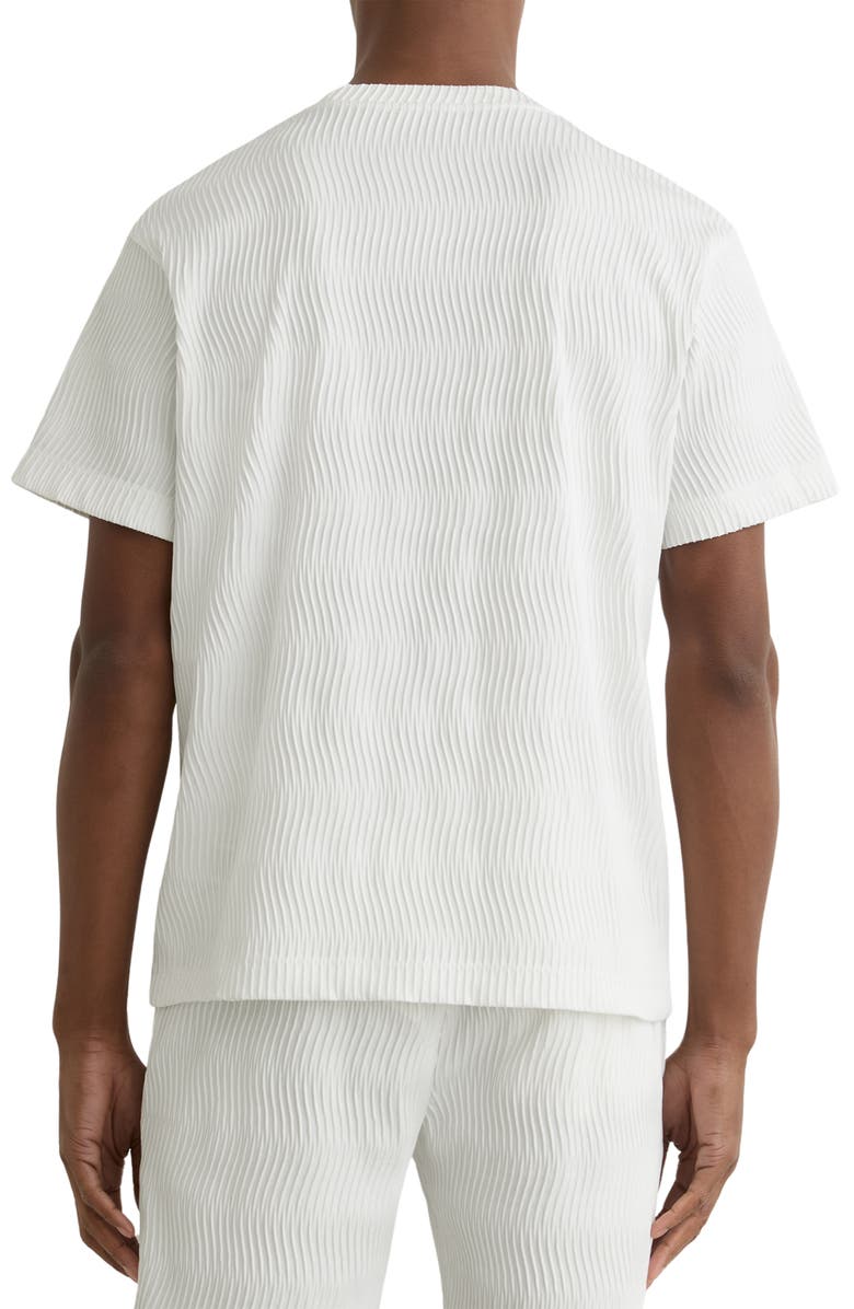 Reiss Cox Textured T-Shirt, Alternate, color, White