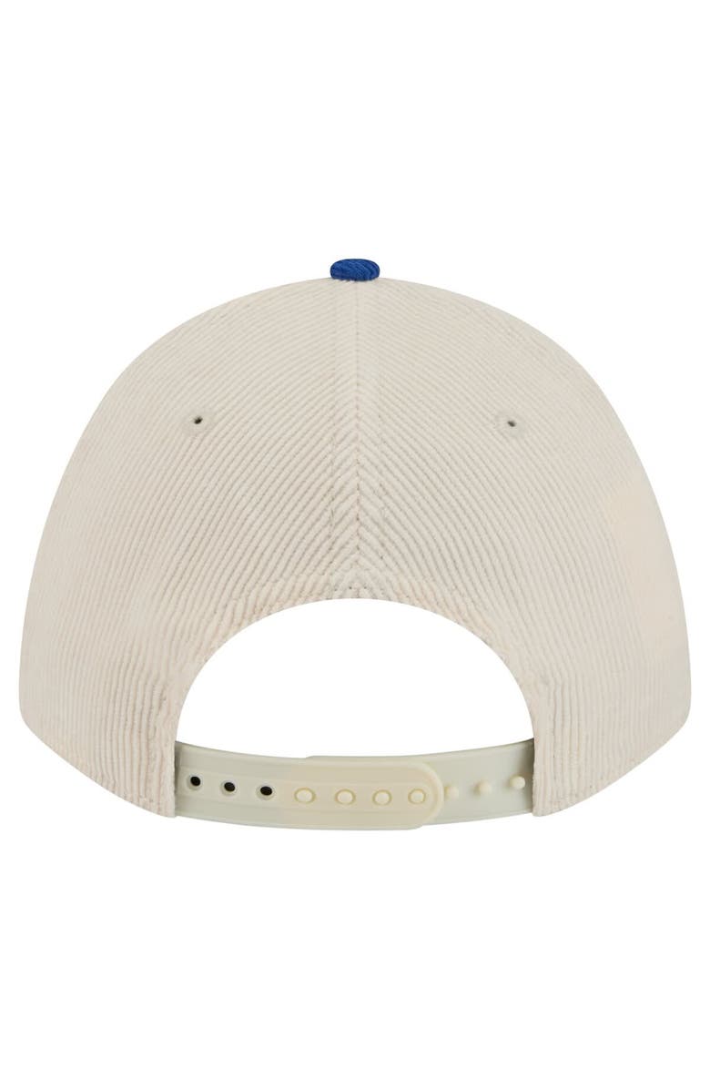New Era Men's New Era Cream/Royal Chicago Cubs Sided Corduroy 9FORTY A-Frame Adjustable Hat, Alternate, color, Cream