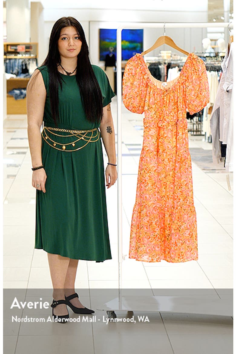 Women's Paloma Floral Print Tiered Midi Dress video