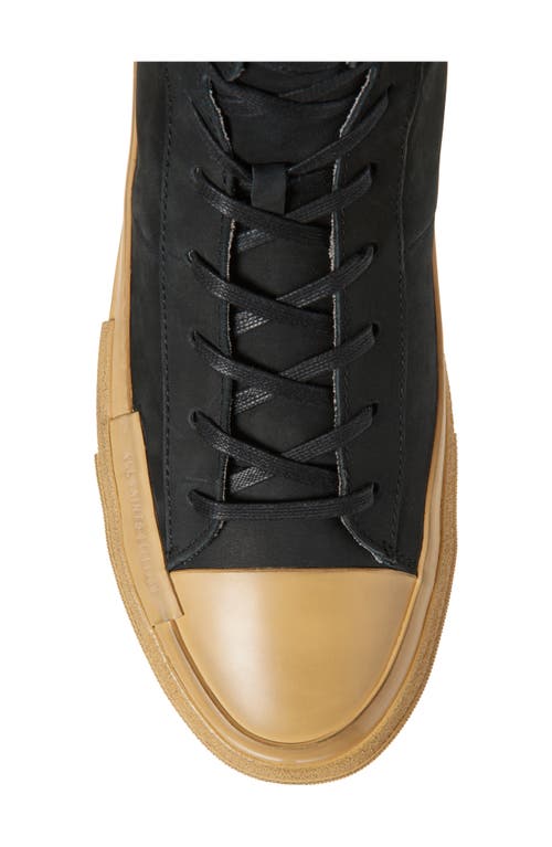 Allsaints Smith High Top Sneaker In Black