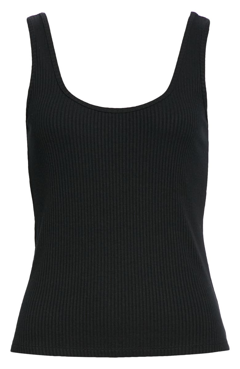 L'AGENCE Iman Rib Tank Top, Alternate, color,