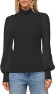 FIFTEEN TWENTY Lisette Mixed Media Turtleneck Top