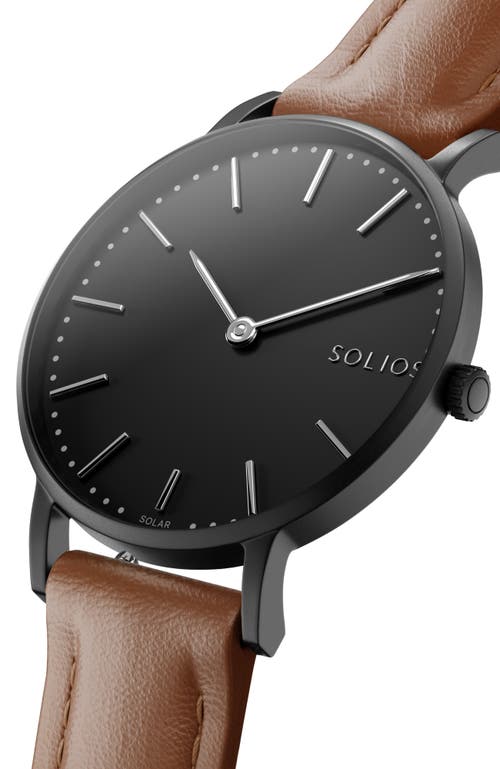 Solios Watches The Solar Classic | Black Dial