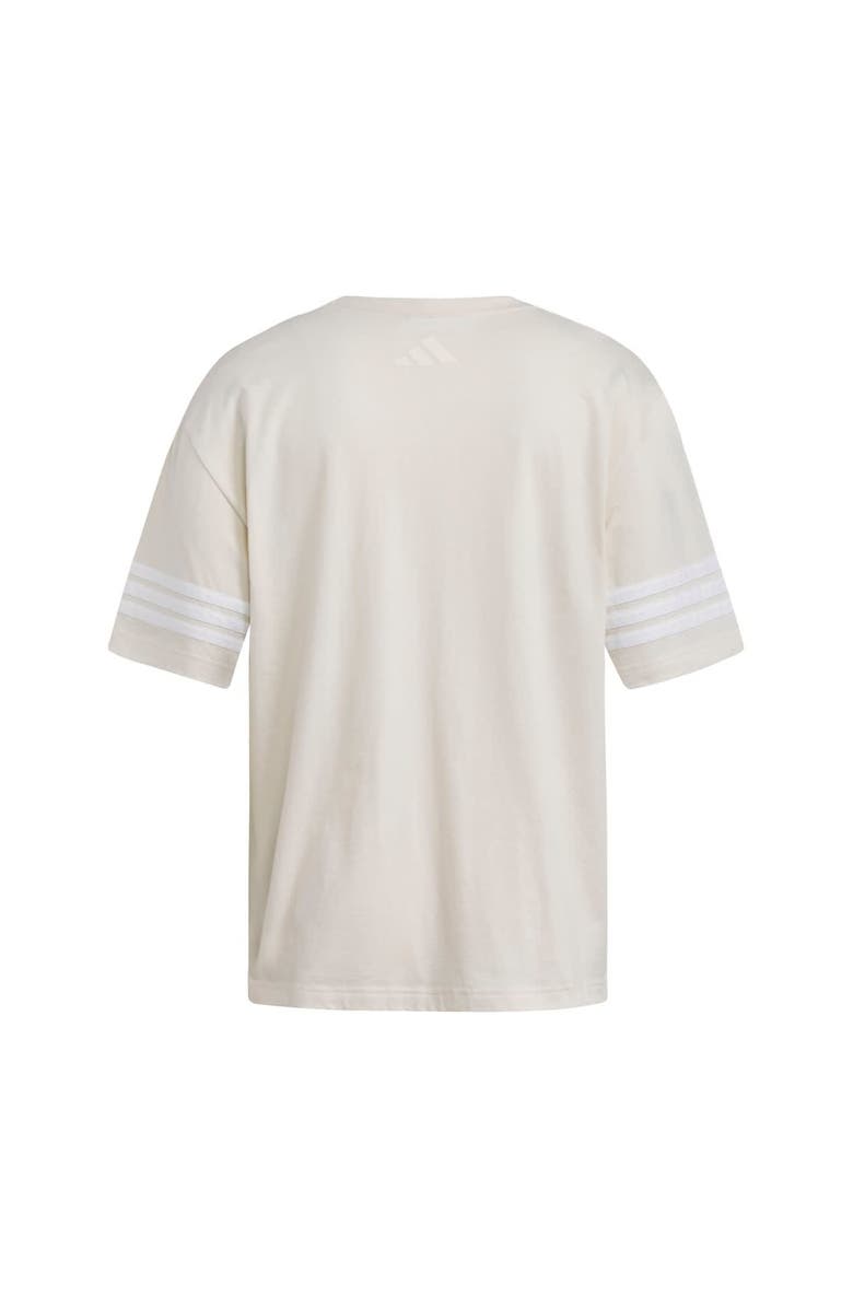 adidas Women's adidas Cream Arizona State Sun Devils Fashion Three-Stripes Oversized T-Shirt, Alternate, color, Cream