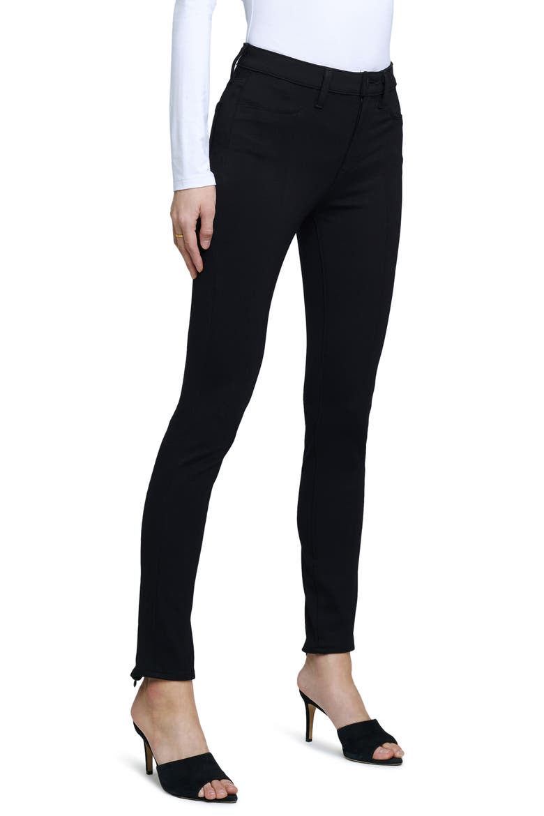 Joetta Ankle Zip Skinny Jeans, Alternate, color, BLACK
