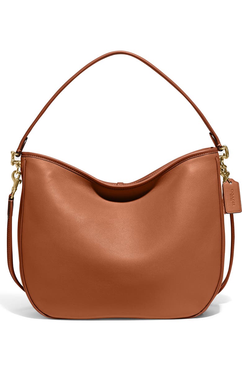 COACH Soft Tabby Leather Hobo Bag, Main, color,